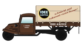 NPE Modellbau NA88191 - H0 Goliath GD 750 Pritsche/Plane Idee Kaffee
